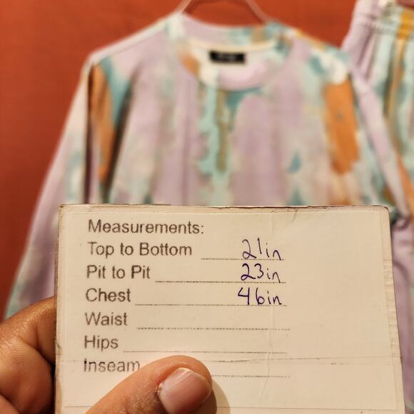 Sz Medium Soft Serve Swirl Lounge Set - Cravings by Chrissy Teigen Purple Green - Picture 5 of 11